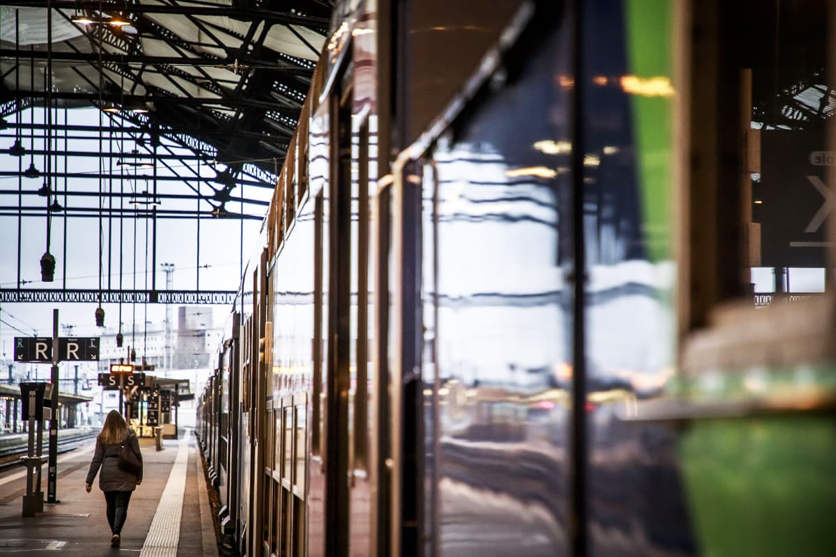 Lähes tyhjä Gare de Lyonin rautatieasema Pariisissa.