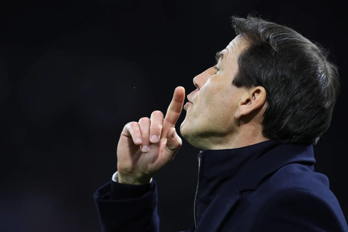 Lyon-luotsi Rudi Garcia lähikuvassa.