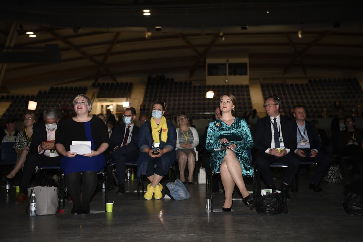 Keskustapuolueen puoluekokous Oulussa.