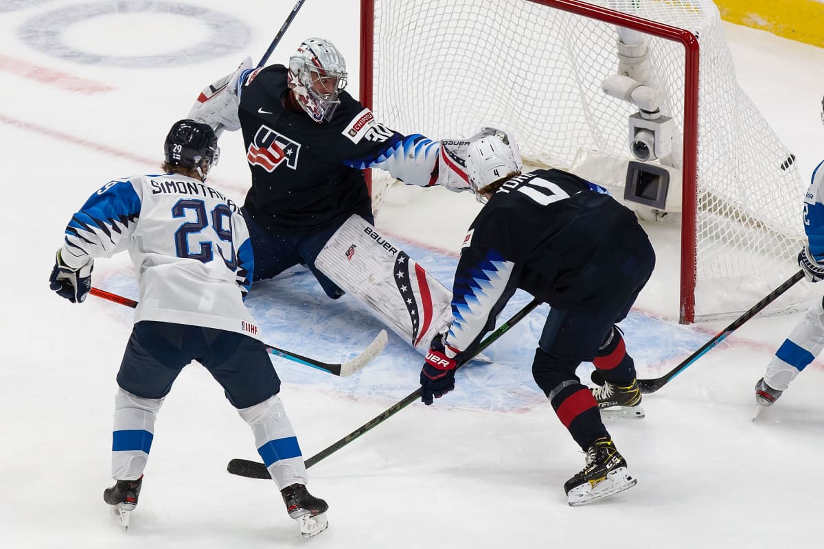 Nuoret Leijonat maali Kasper Simontaival USA Suomi