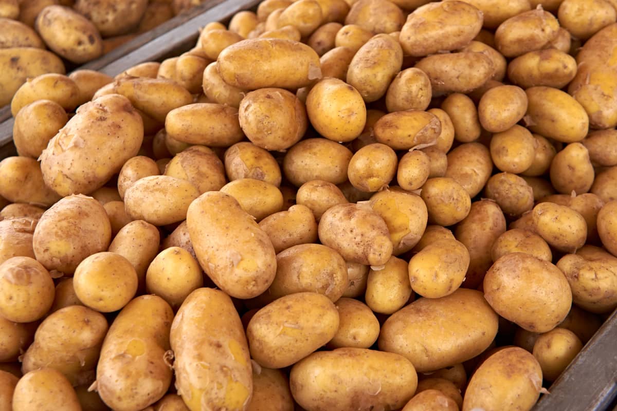 Potatoes on sale.