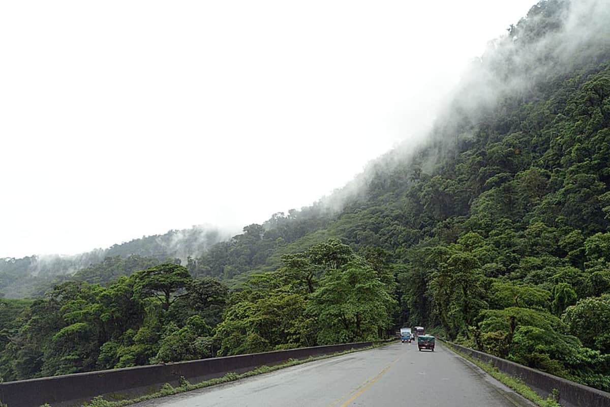 Costa Rican sademetsää.