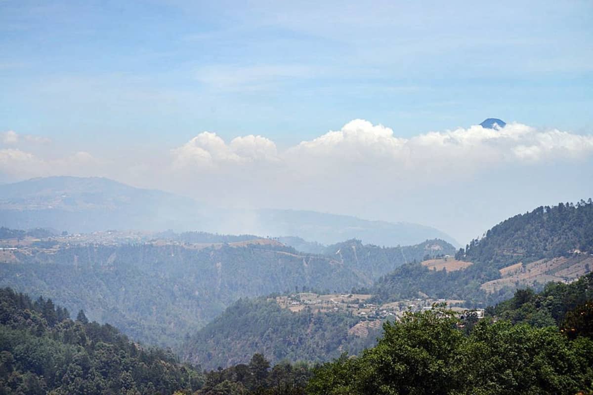 Maisema Guatemalassa.