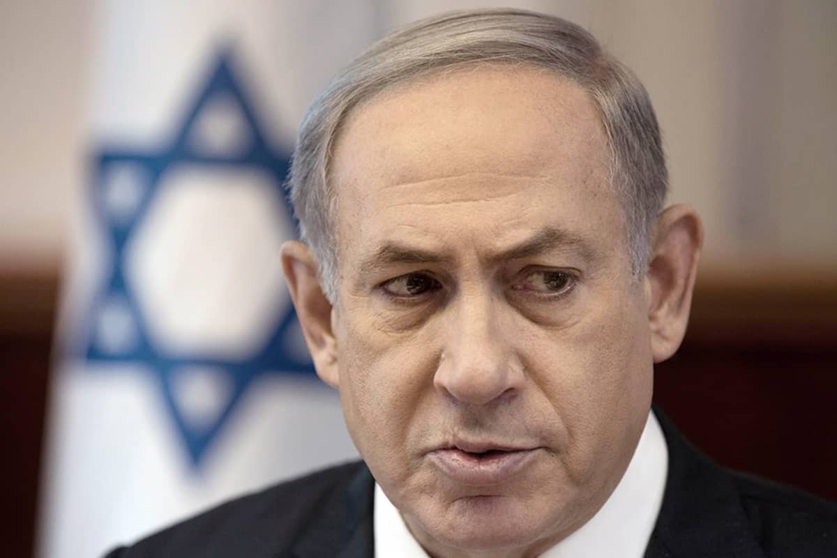 Israelin pääministeri Benjamin Netanjahu puhui pakolaistilanteesta Jerusalemissa sunnuntaina.