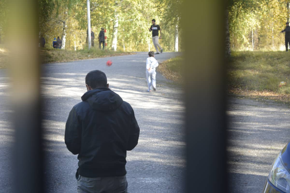 Turvapaikanhakijoita Lahdessa.