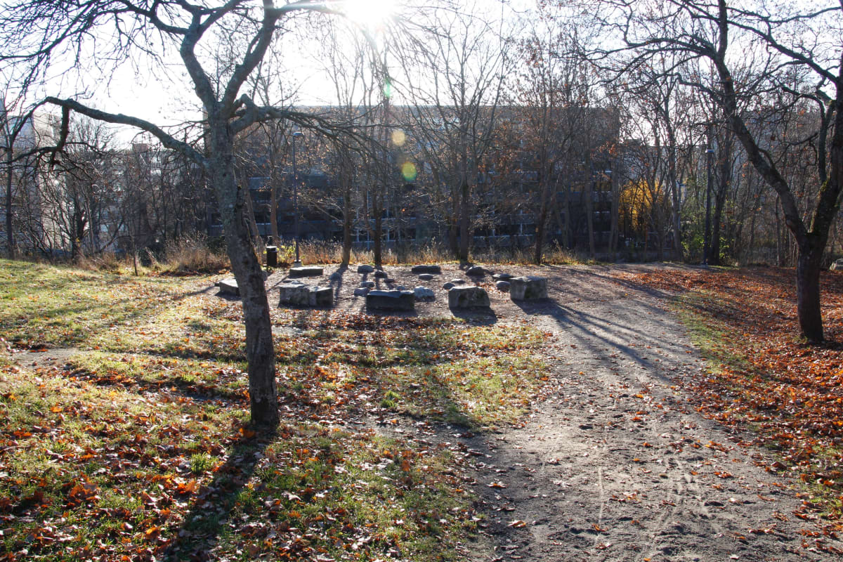Turun urheilupuisto kukkula.