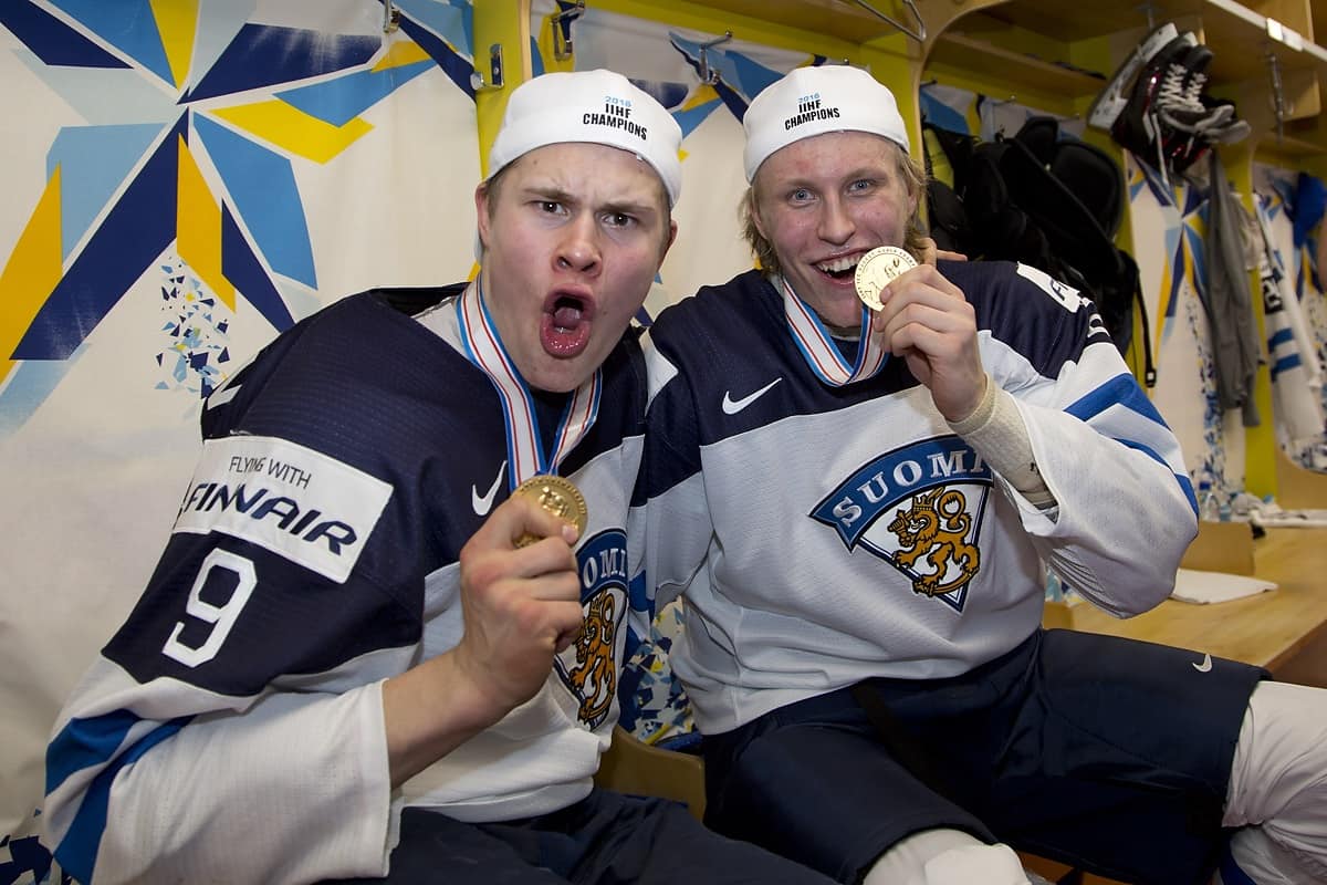 Jesse Puljujärvi, FIN #9 , Patrik Laine, FIN #29