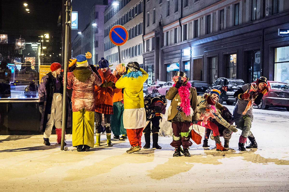 Loldiers of Odin -ryhmän katupartio Tampereella