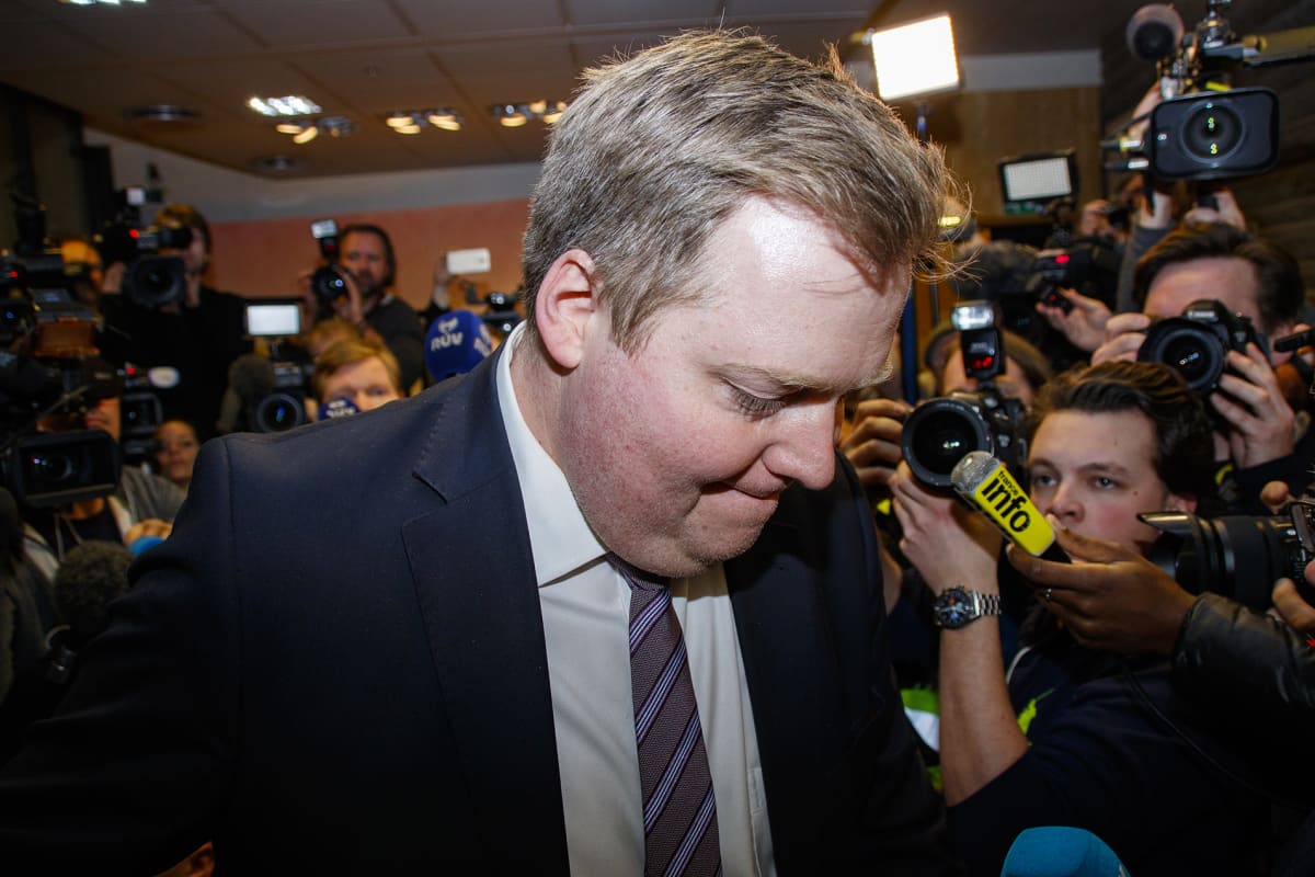 Islannin entinen pääministeri Sigmundur Gunnlaugsson.