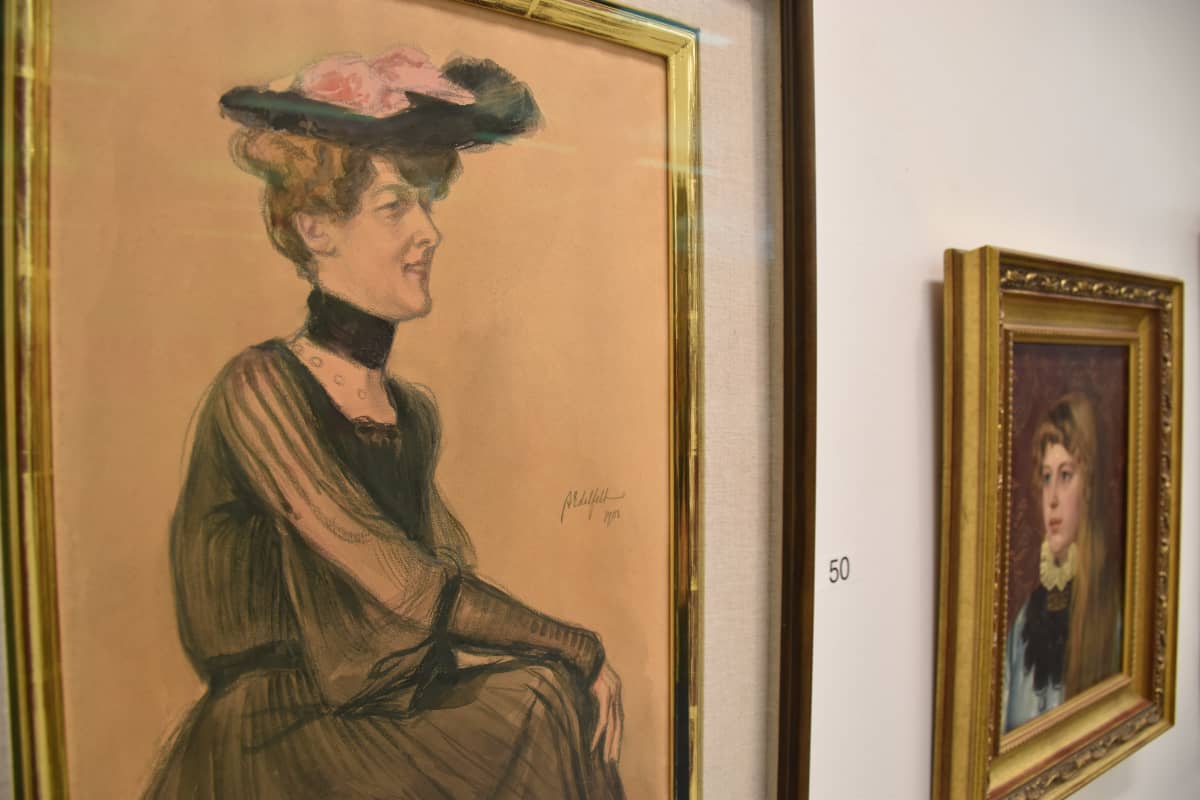 Albert Edelfeltin työ 'Romanttinen nainen'