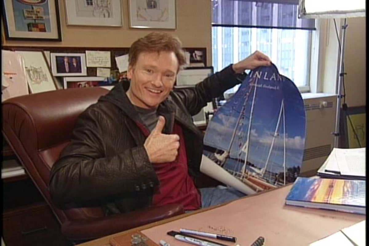 Conan O´Brien hurahti Suomeen vuonna 2006.