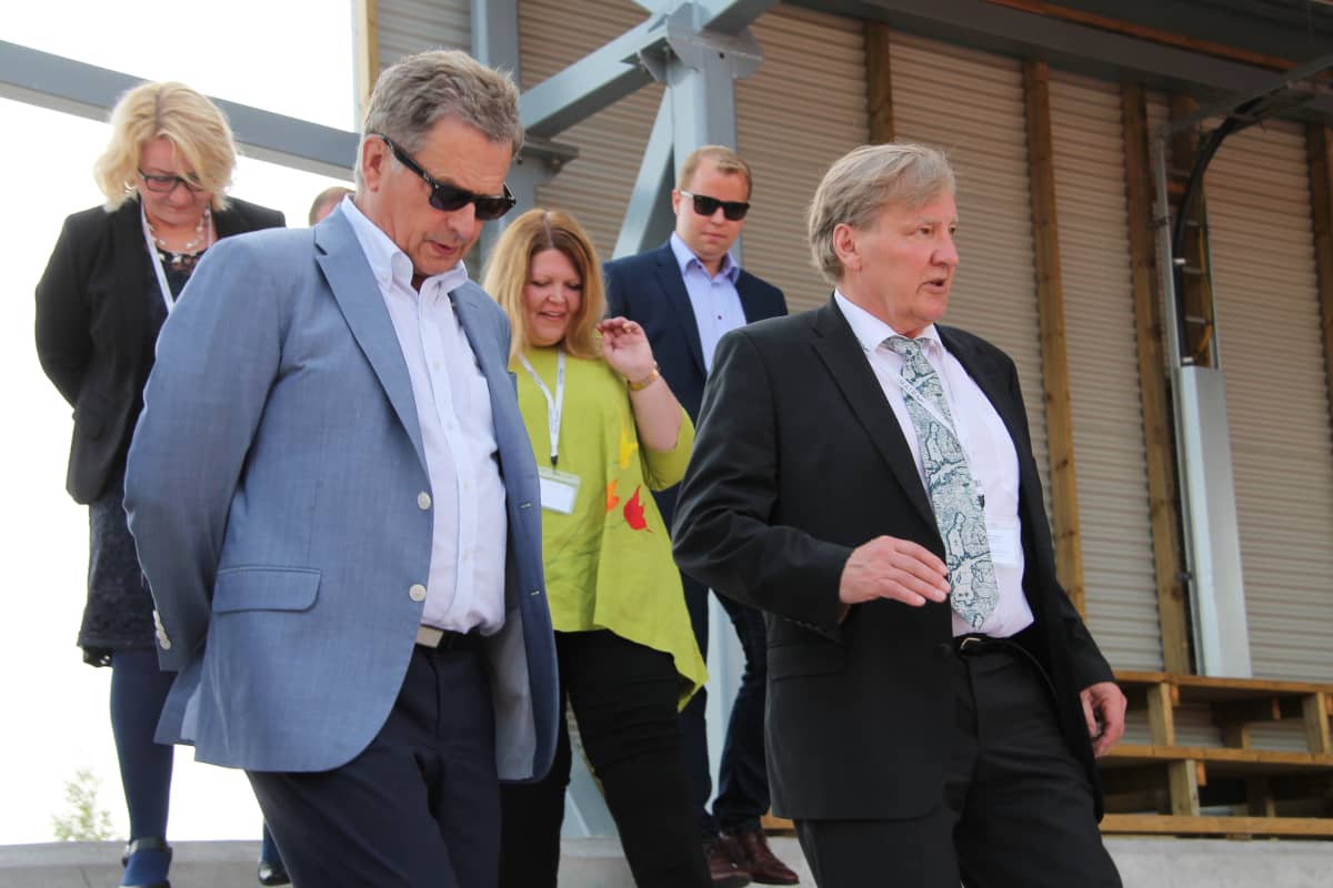 Presidentti Sauli Niinistö Imatralla