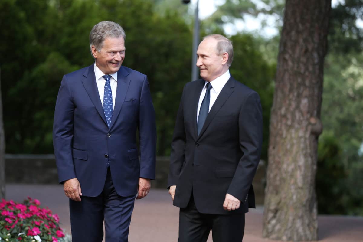 Sauli Niinistö ja Vladimir Putin.