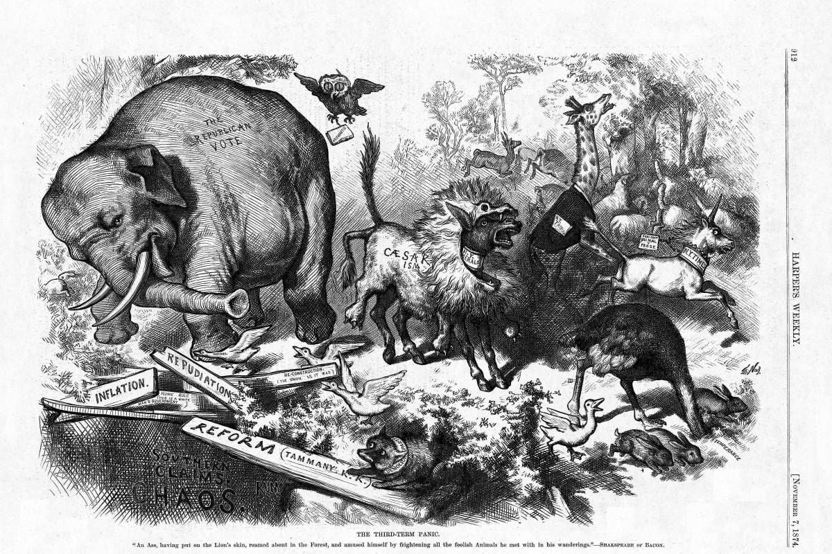 Thomas Nast Republican elephant