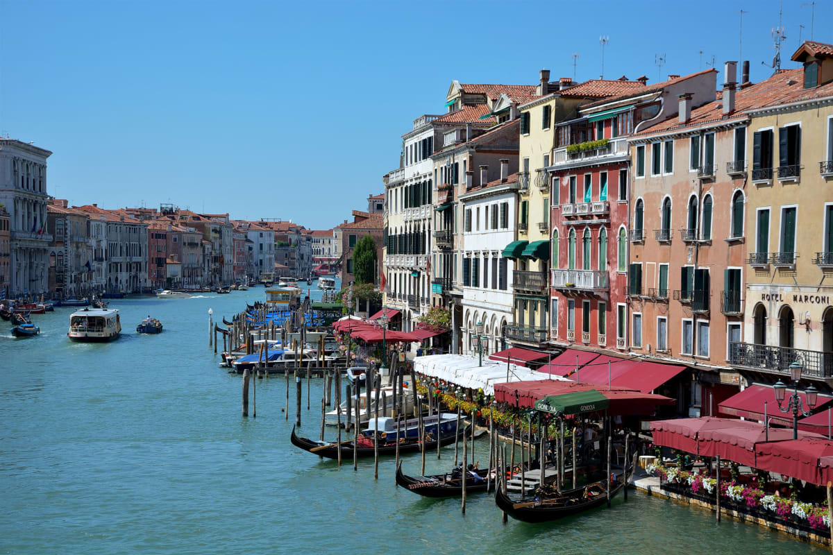 Venetsian kaunis Canal Grande.