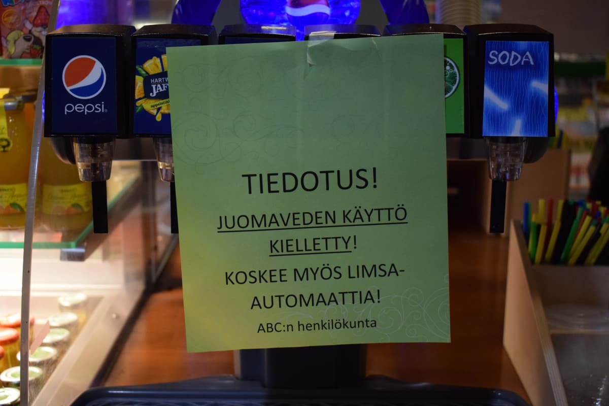 Vedenkeittokehotus ABC:llä.