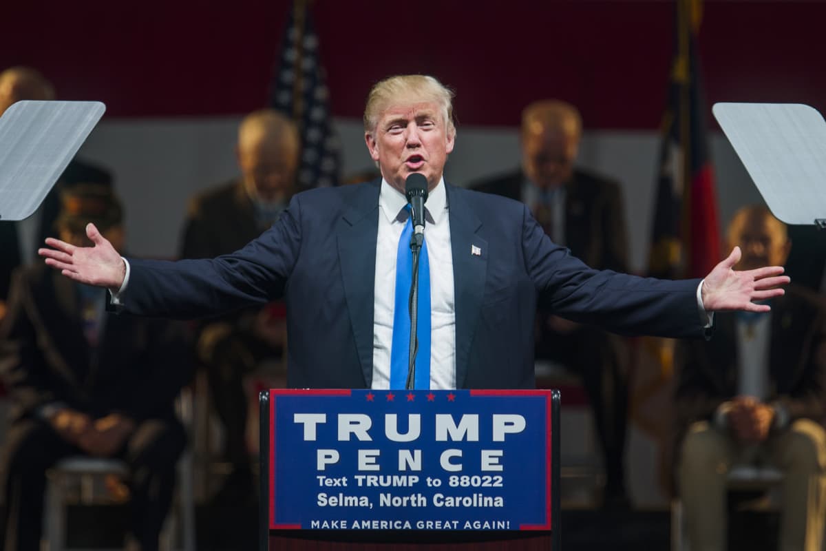 Donald Trump kampanjoimassa Pohjois-Carolinassa 3. marraskuuta 2016.