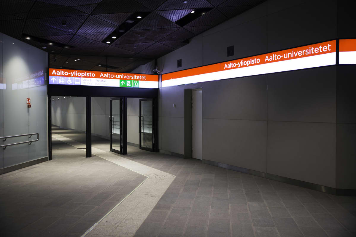 Länsimetro Aalto-yliopiston metroasema