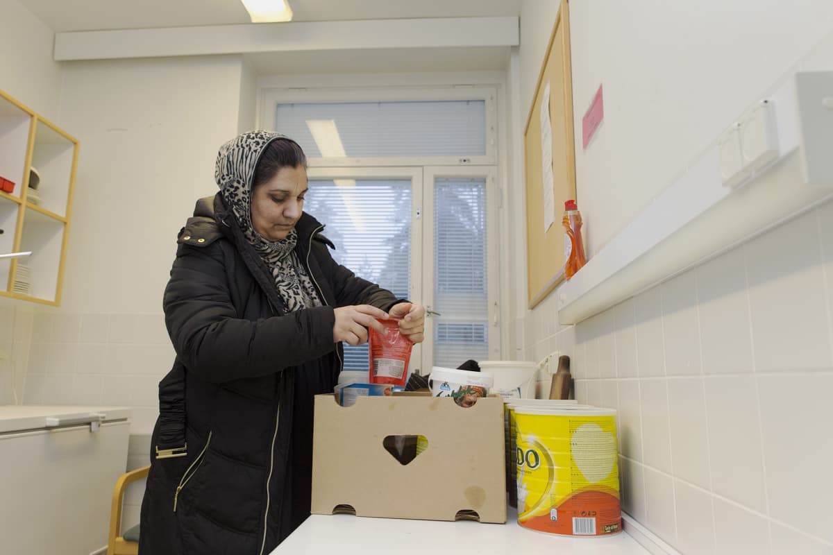 Orimattilan vastaanottokeskuksessa Nafasgol Mahmoudi on voinut tehdä itse ruokaa perheelle.