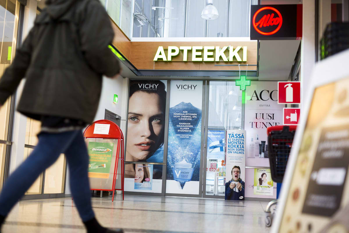 Suljettu Renkomäen apteekki Lahdessa perjantaina 4. marraskuuta 2016.