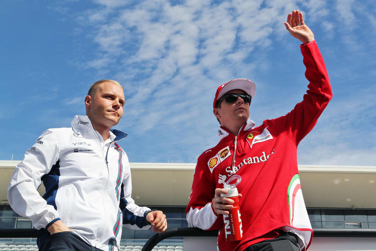 Valtteri Bottas ja Kimi Räikkönen.