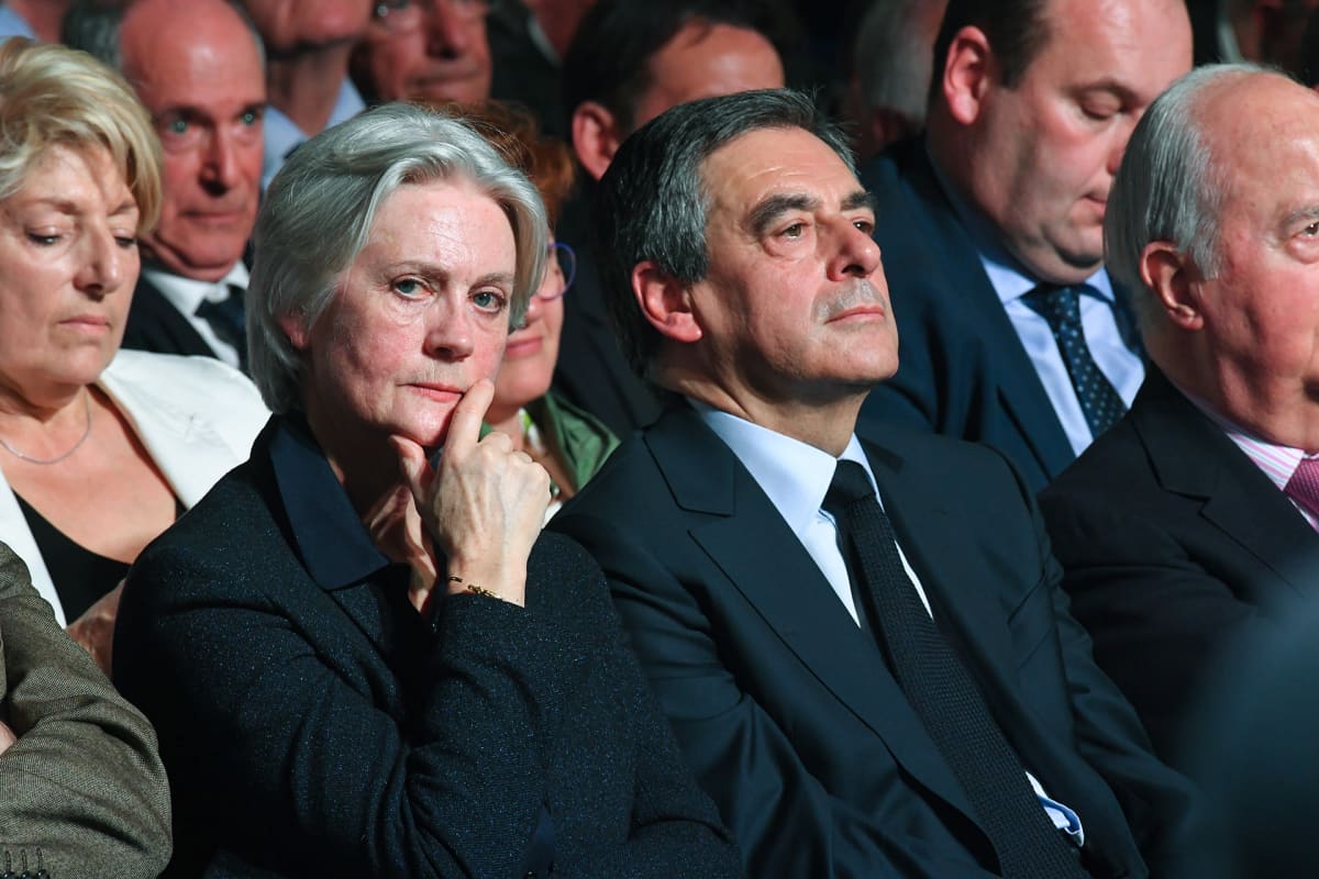 Pénélope ja François Fillon Pariisissa huhtikuussa 2017.