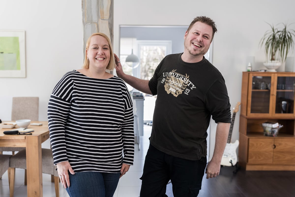 Thea Ekholm ja Jari Backlund.
