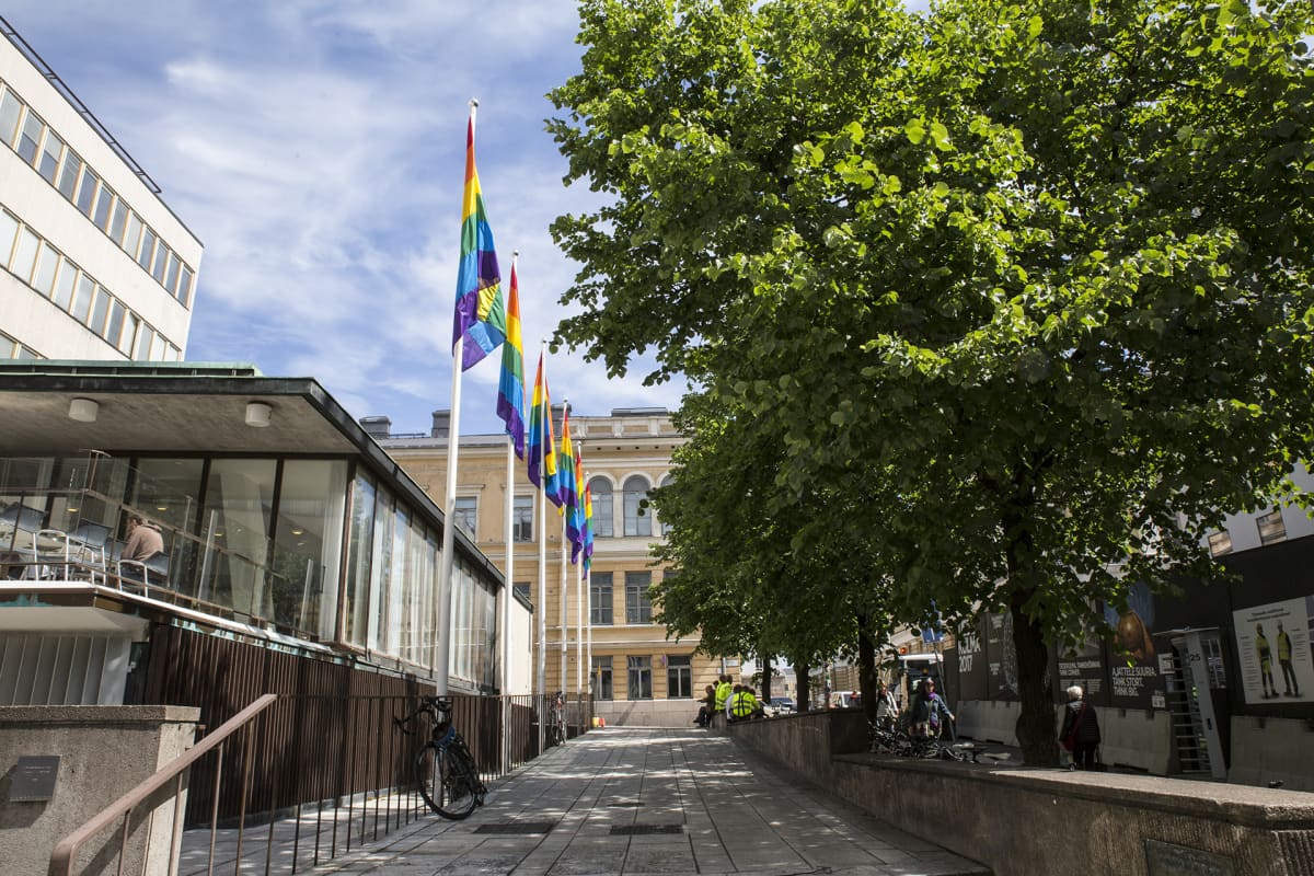 Pride-liput Helsingin yliopiston edustalla