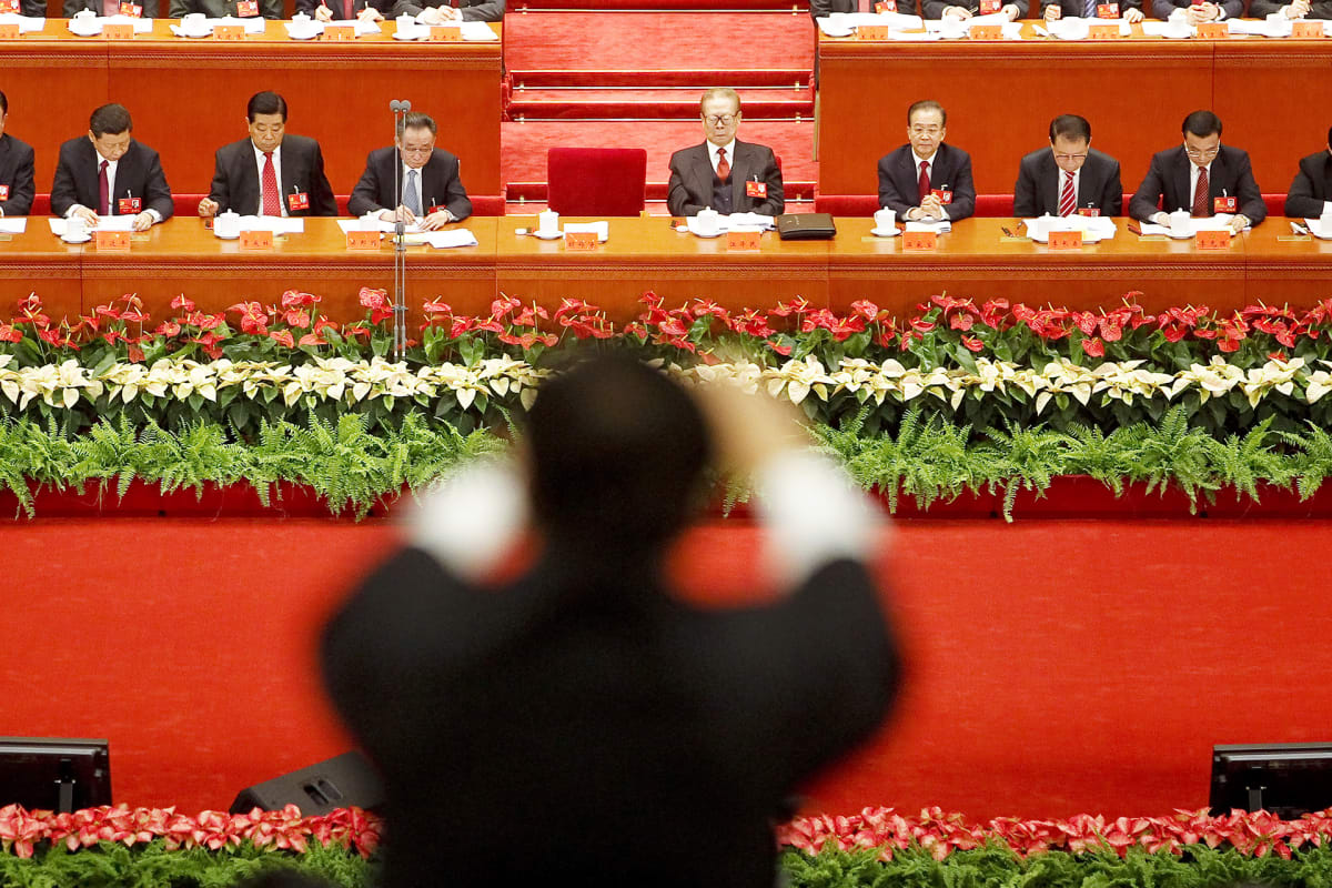 Puoluekokous Kiinan Pekingissä vuonna 2012.