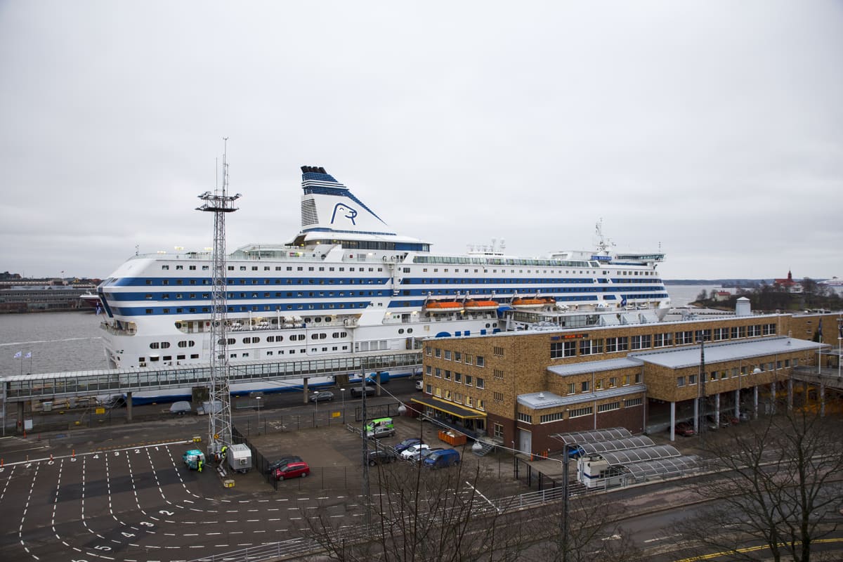 Silja Linen laiva Helsingin satamassa
