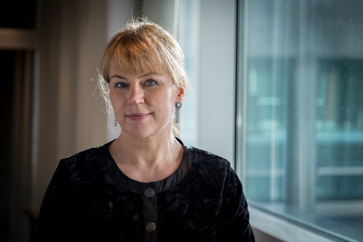 Didrichsenin taidemuseon Intendentti ja kuraattori Maria Didrichsen, taidemuseo, Hki, 6.2.2017.