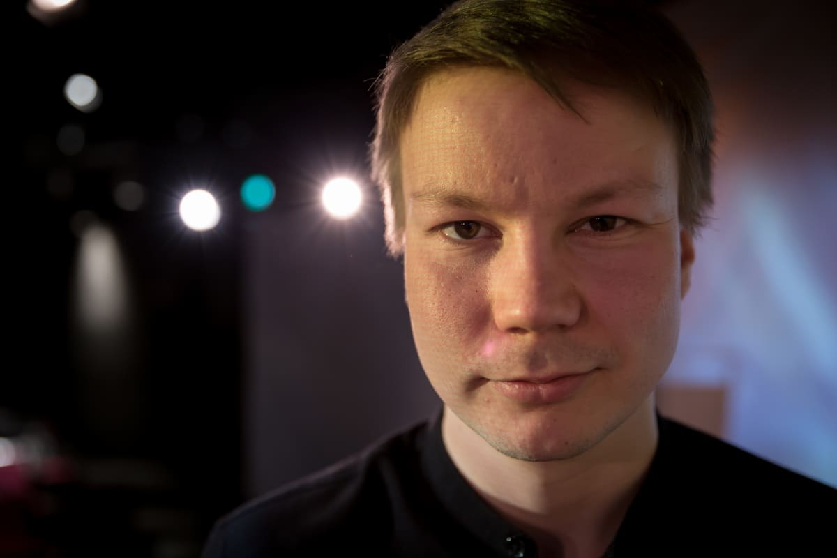 Näyttelijä Niillas Holmberg, Arktinen Odysseia, kansallisteatteri, 7.3.2017.