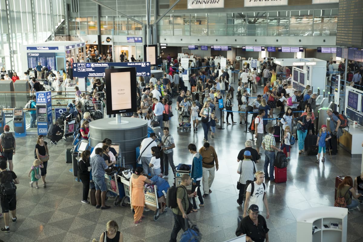 Helsinki-Vantaan lentoasema kesällä 2018