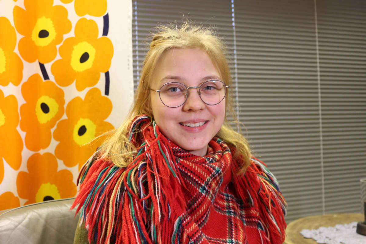 Viola Ukkola osallistui metsälappalaisten ensimmäisen työpajaan Sodankylässä 17.2.2019.