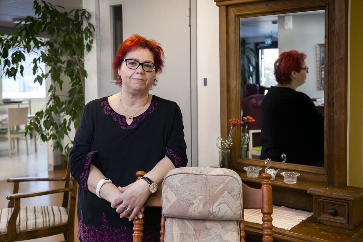 Tervaskannon esimies Mervi Uutela.