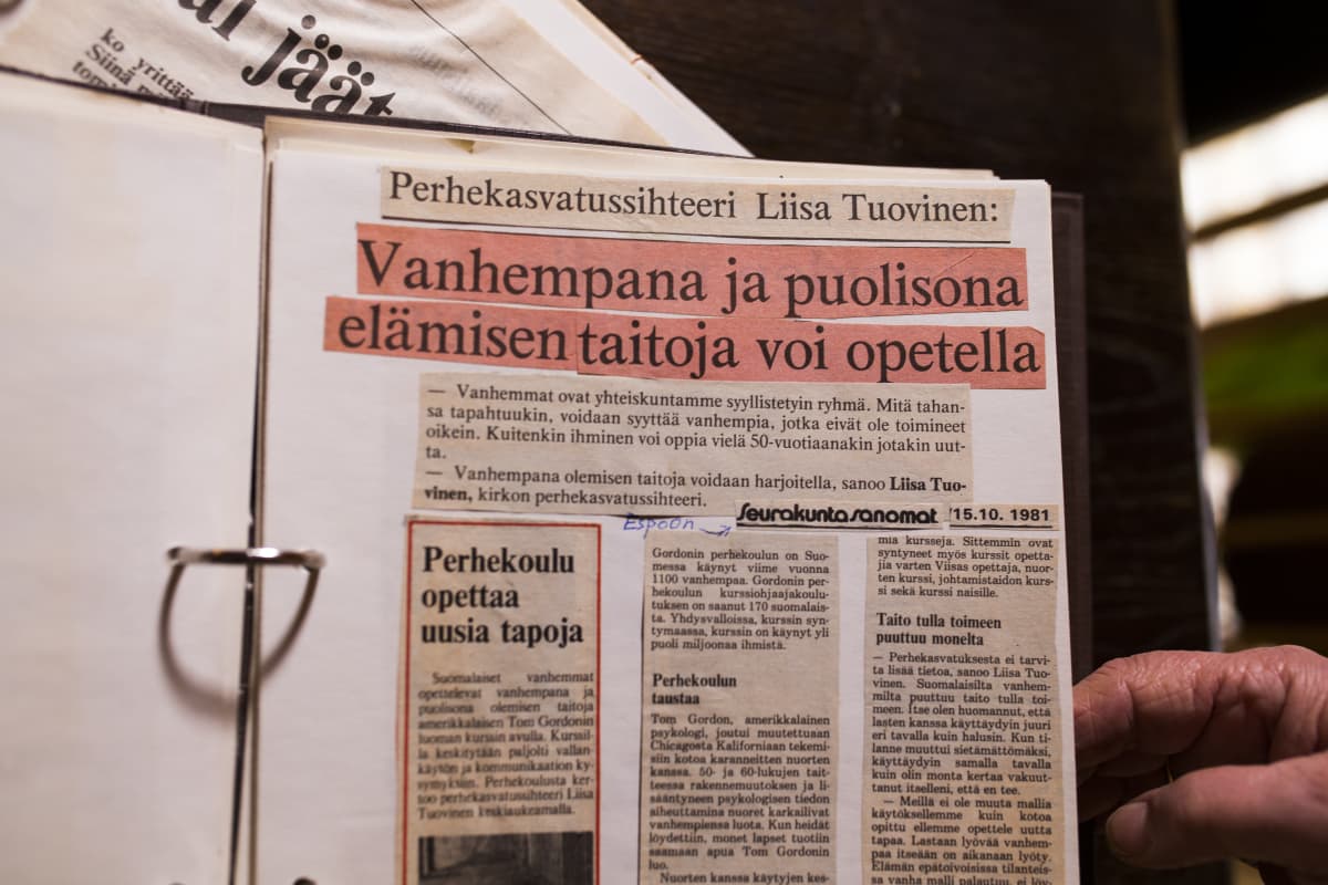 Liisa Tuovisen leikekirja.