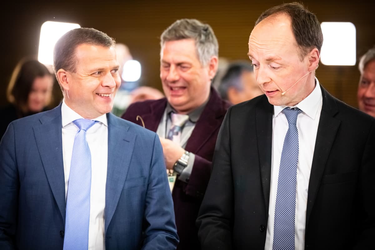 Eduskuntavaalit 2019. Pikkuparlamentin tulosilta. Petteri Orpo ja Jussi Halla-aho.