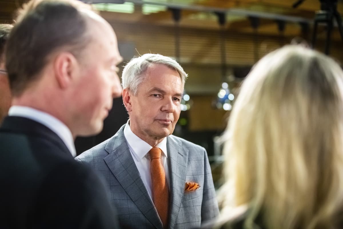 Eduskuntavaalit 2019. Pikkuparlamentin tulosilta. Jussi Halla-aho ja Pekka Haavisto.