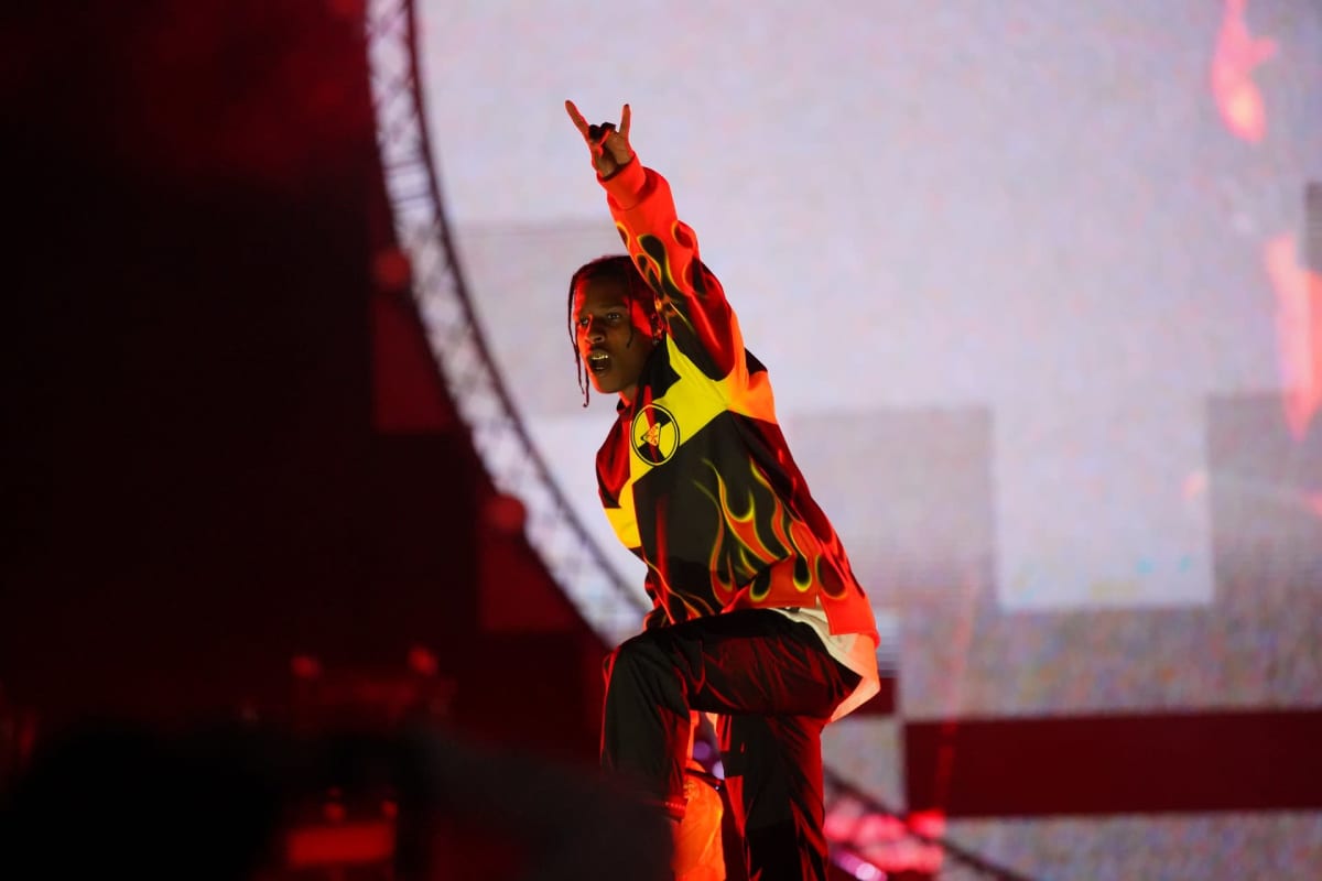 Asap Rocky esiintyi perjantaina Tampereen Blockfestissä.