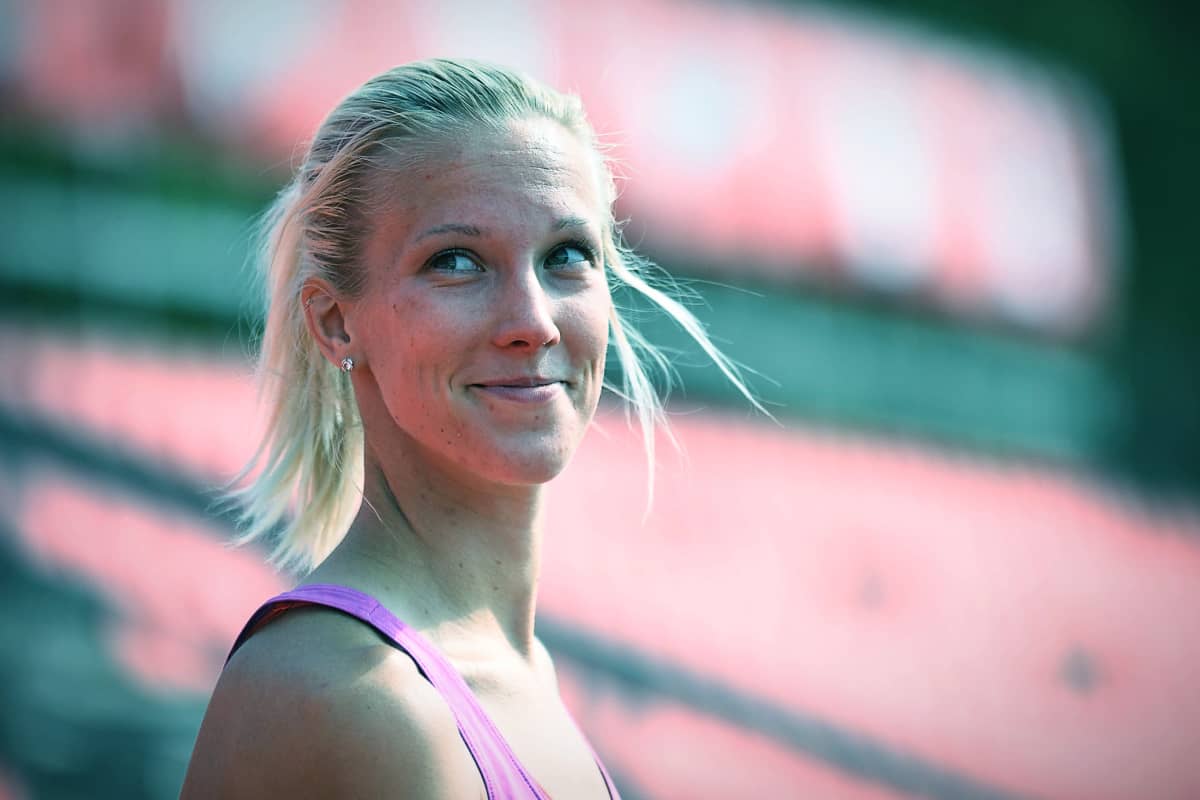 Camilla Richardsson skrattar.