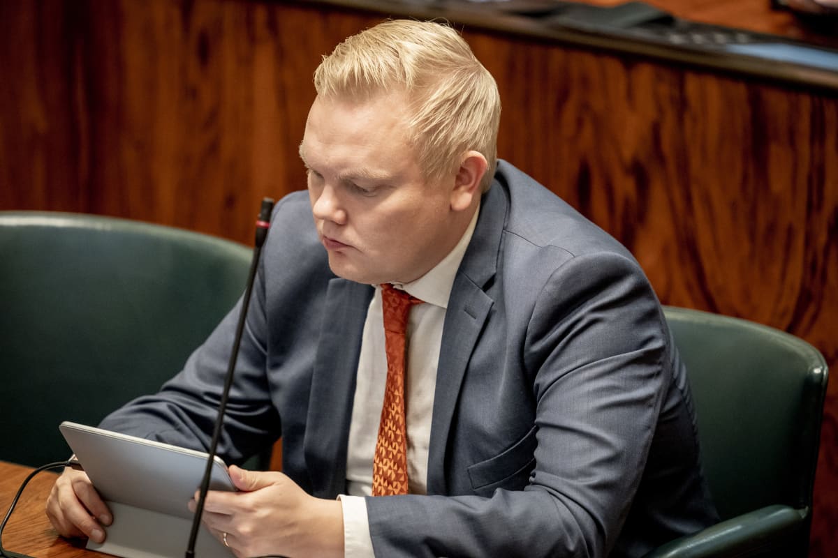 Antti Kurvinen eduskunnassa 12.9.2019