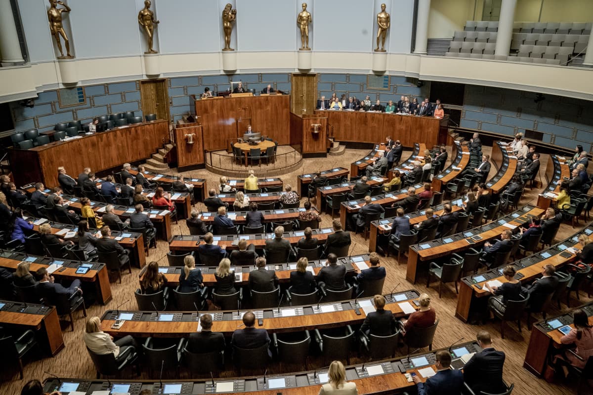 Eduskunnan istuntosali 12.9.2019