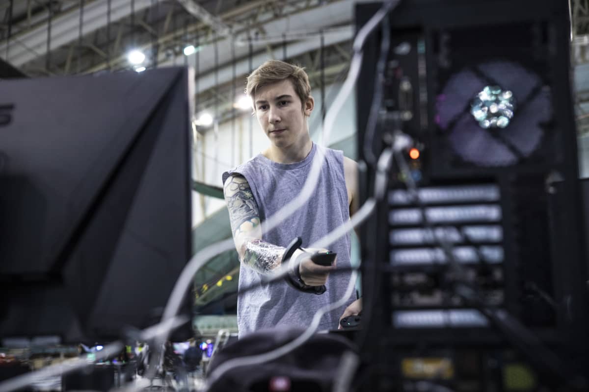 Vaisu -joukkueen pelaaja Gyostage 2019 tapahtumassa