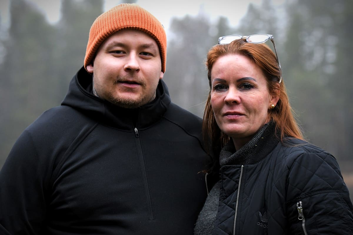 Pele Koljonen tillsammans med Petra Kapanen.