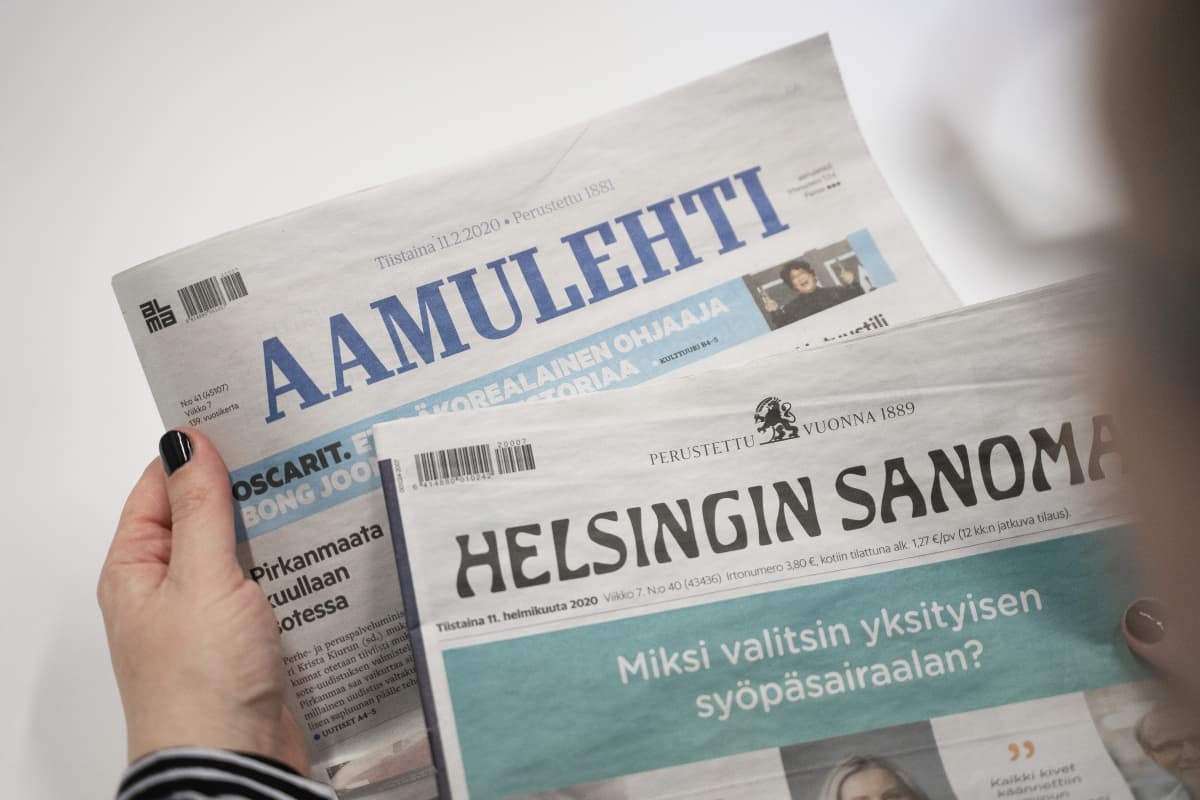 Aamulehti ja Helsinginsanomat printtiversiot