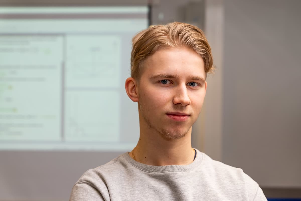 Sammon keskuslukion oppilas Eevert Haapamäki