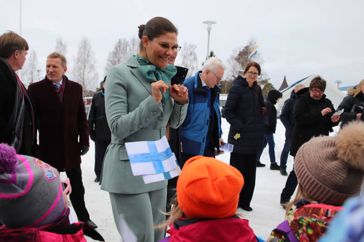 Kruununprinsessa Victoria Ruotsin Pellossa.