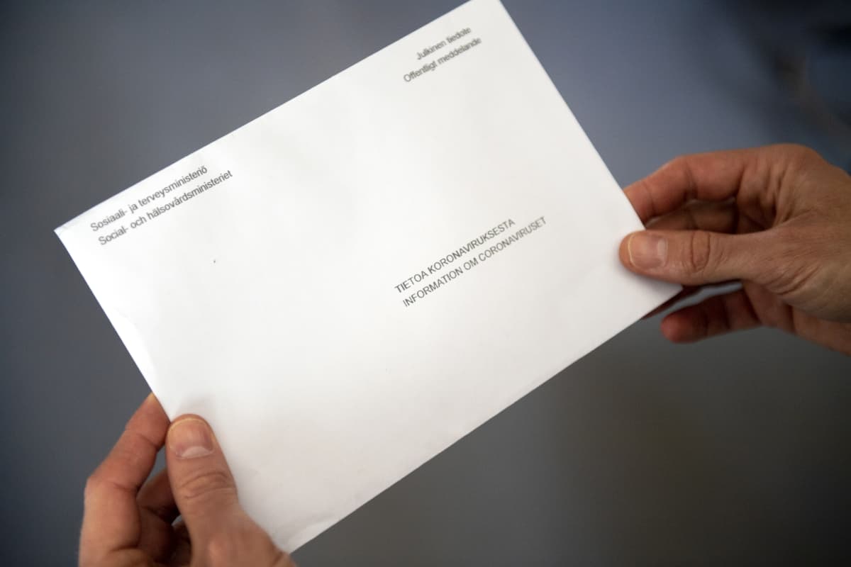 THL:n koteihin lähettämä koronavirukseen liittyvä ohjekirje.