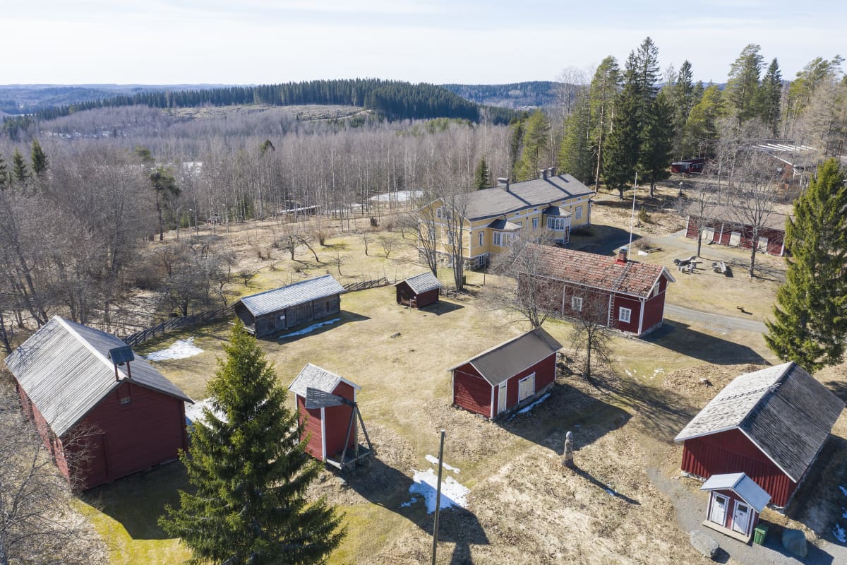 Ilmakuva Nymanin museolueesta.