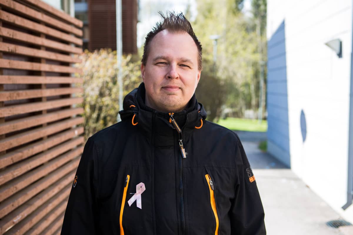 Tamperelainen perheenisä Marko Himanka kuvattuna.